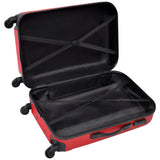 Three Piece Hardcase Trolley Set Red 45.5/55/66 cm 91143