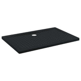 Shower Base Tray with Dots Black 120 x 80 x 4 cm ABS 42033516