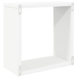 Wall Cube Shelves 4 pcs White 30x15x30 cm 806999
