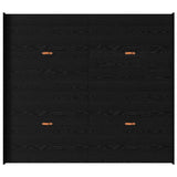 Storage Bed Frame Black Oak 180 x 200 cm Engineered Wood 3335270
