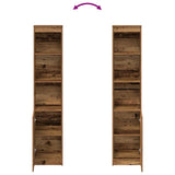 Highboard Old Wood 37.5x35x180 cm Engineered Wood 861677