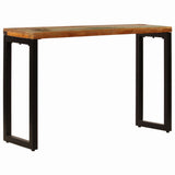 Console Table 120x35x76 cm Solid Reclaimed Wood and Steel 247335