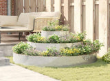 Garden Planter Silver 120 x 120 x 20 cm Galvanised Steel 873660