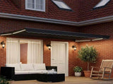 Manual Retractable Awning with LEDs Anthracite 4 x 2 m 3419401