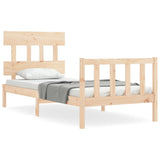 Bed Frame without Mattress 90x200 cm Solid Wood Pine 3193321