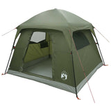 Cabin Tent Olive Green 244 x 213 x 183 cm Polyester and Steel 42029025