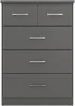 ZNTS Nevada 3+2 Drawer Chest 100-102-149