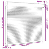 Roller Shutter Aluminium 160x150 cm Anthracite 144987