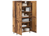 Highboard 2 pcs Old Wood Engineered Wood 3415721