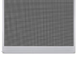 ZNTS White Hinged Insect Screen for Doors 120 x 240 cm 141565