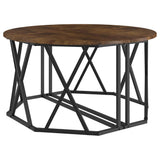 Coffee Table Smoked Oak 80 x 80 x 42 cm 868251