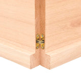 ZNTS Wall Shelf 220x50x cm Untreated Solid Wood Oak 363616