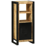 Bathroom Furniture Set with Shelf 3 pcs Brown Solid Mango Wood 3305622