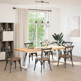 Dining Table Legs U-Shaped 2 pcs White 50x cm Steel 4012785