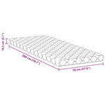 Mattress with Coconut Layer White 200 x 70 cm PU Foam 4106379