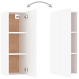 4 Piece TV Cabinet Set White Engineered Wood 3078666