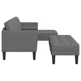Sofa Set 2 pcs Dark grey 173 x 131 x 67 cm Fabric 3329253