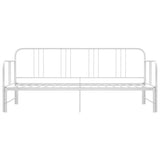 Pull-out Sofa Bed Frame without Mattress White Metal 90x200 cm 324753