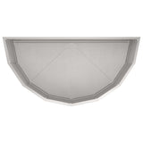 Planter Silver 90 x 45 x 35 cm Stainless Steel 883693