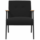 Armchair Black 59 x 75 x 78 cm Curly Wool-like Fabric 42017702