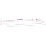 Desk Top 90x80x2.5 cm Rectangular Solid Wood Acacia Live Edge 370267