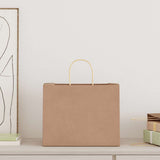 Paper Bags 250 pcs with Handles Brown 32x22x24 cm 4101595