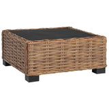 Footrest with Cushion GENDT Natural Rattan Natural 42034394