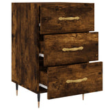 Bedside Cabinet Smoked Oak 40x40x66 cm Engineered Wood 827641