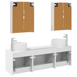 Bathroom Cabinet Set 5 pcs White Engineered Wood 3406527