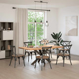 Dining Table Leg Spider Shape Black 120x68x cm Steel 4013115