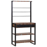 Kitchen Rack Multicolour and Black 80 x 40 x 160 cm 4015990
