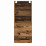 Highboard with Drawer 2 pcs Old Wood Engineered Wood 3415618