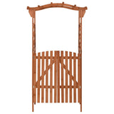 Pergola with Gate 116x40x204 cm Solid Firwood 316389