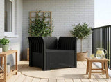 1-Seater Armchair Rattan Look PP Anthracite 8011848