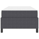 Bed Frame with Mattress Dark Grey 90 x 200 cm Fabric 3399101