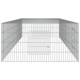 3-Panel Rabbit Cage 325x109x54 cm Galvanised Iron 171564