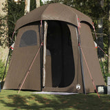 Shower Tent 2-Person Brown Waterproof 4009537
