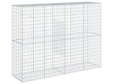 Gabion Basket with Cover 200x50x200 cm Galvanised Iron 3295167