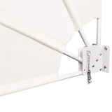 Collapsible Balcony Side Awning Cream 140x140 cm 41578