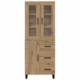 Highboard with Drawer 2 pcs Artisan Oak Engineered Wood 3415908