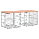 Garden Bench Gabion Design 103x44x42 cm Solid Wood Douglas 834339