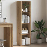 Book Cabinet Artisan Oak 36x30x143 cm Engineered Wood 855777