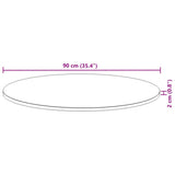 Table Top Round 90x2 cm Solid Wood Acacia 4008687