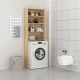 Washing Machine Cabinet Sonoma Oak 64x24x190 cm 808407
