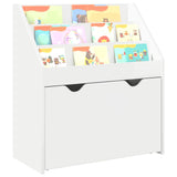 Kids Bookshelf with Drawer High Gloss White 60 x 29.5 x 69 cm 892393