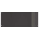 Kitchen Backsplash 2 pcs Dark Grey 100 x 40 cm Tempered Glass 3415467