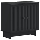 Bathroom Sink Cabinet EDE Black 59.5 x 31.5x 59 cm 895906