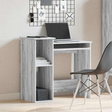 Desk with Shelves Grey Sonoma 84x40x78 cm Engineered Wood 860450