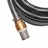 142890 Suction Hose with Brass Connectors 7 m 25 mm Black