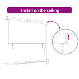 Roller Blind Anthracite 220 x 250 cm Fabric and Aluminum 362096